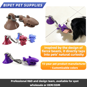 Juguete interactivo para mascotas con ventosa de TPR de nuevo diseño para masticadores agresivos - Product Image 4