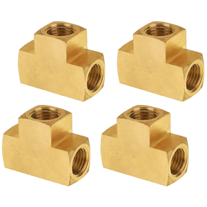 Raccord en T réducteur mâle en laiton de haute qualité, moulé, OEM/ODM, en stock (AOL-024) SAE # 130438 Ambark Overseas Limited Basse Pression 4 - Product Image 1
