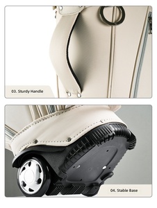 Dericsson New Ladies <b>Golf</b> Bag Women with Wheels&Telescopic Handle 5-Way Divider Waterproof <b>Golf</b> Cart Bag Custom Logo Supported - Product Image 4