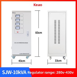 Régulateur de tension <span class=keywords><strong>triphasé</strong></span> <span class=keywords><strong>380V</strong></span> CA de type <span class=keywords><strong>courant</strong></span>, entièrement automatique, pour tour CNC laser haute puissance KEAO SJW 9KVA - Product Image 6