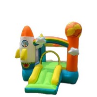 Château gonflable Jumping Cloud Rocket Planet Jumping, château de jeu gonflable transfrontalier, petit toboggan intérieur portable