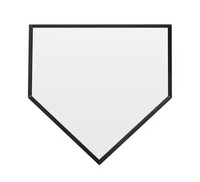 Plaque d'accueil vierge de sublimation de baseball en bois