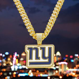 תליון אליפות ענקים חדש סיטונאית שרשרת תליון עם תליון שרשרת שרשרת תליון כסף מותאם אישית - Product Image 1