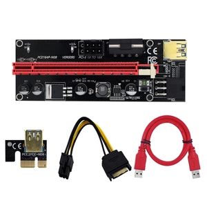 ใหม่ล่าสุด VER009 USB 3.0 PCI-E <span class=keywords><strong>Riser</strong></span> <span class=keywords><strong>Ver</strong></span> <span class=keywords><strong>009S</strong></span> 1X ด่วน4X 8X ต่อ16X อะแดปเตอร์การ์ด SATA 15pin ไป6ขา - Product Image 2