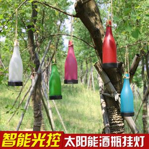 Solar <b>Bottle</b> Lamp Led Outdoor Decorative Light Hanging Portable <b>Plastic</b> <b>Wine</b> <b>Bottle</b> Garden Patio Light - Product Image 4