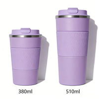 Tasses à café en acier inoxydable de 380 ml et 510 ml avec logo personnalisé au laser, gobelet à café réutilisable avec boîte cadeau, plusieurs couleurs disponibles