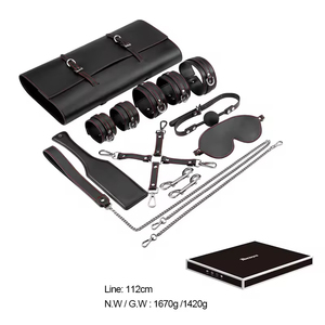 Sex Bondage <b>BDSM</b> Restraints 10pcs SM Adult Games Cuffs Gag Blindfold Spanking Sex Toys for Women and Couples - Product Image 3
