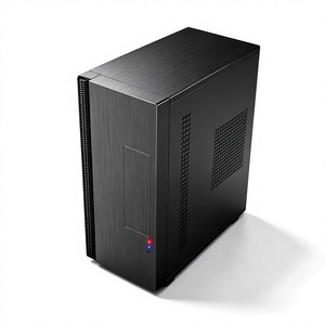 Boîtier <span class=keywords><strong>PC</strong></span> Micro ATX Mid-Tower <span class=keywords><strong>pour</strong></span> bureau, châssis avec support de ventilateur latéral, noir, <span class=keywords><strong>pour</strong></span> jeux de bureau, en stock, 3 ventilateurs - Product Image 1