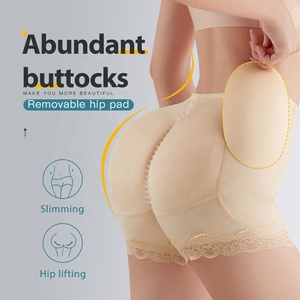 Women's Lace Mid Waist Hip <strong>Lifting</strong> <strong>Panties</strong> Sexy Body Shaper with Nylon <strong>Padded</strong> <strong>Butt</strong> Lifter XL &amp; 6XL Sizes Available - Product Image 1