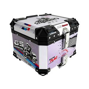 Top case de <span class=keywords><strong>moto</strong></span> de remplacement 36L grande capacité en alliage d'aluminium avec coussin de dossier et doublure intérieure - Product Image 1