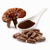 Capsules d'huile de spores de champignon Reishi de haute qualité, extraction supercritique au CO2, poudre de Ganoderma Lucidum, formule personnalisée, alimentaire