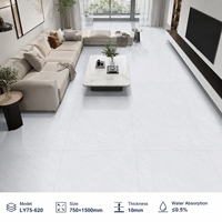 Carrelage en porcelaine effet marbre brillant 750x1500mm, résistant à l'usure, pour sols et murs, intérieur moderne, salle à manger, salle de bain, villa, hall