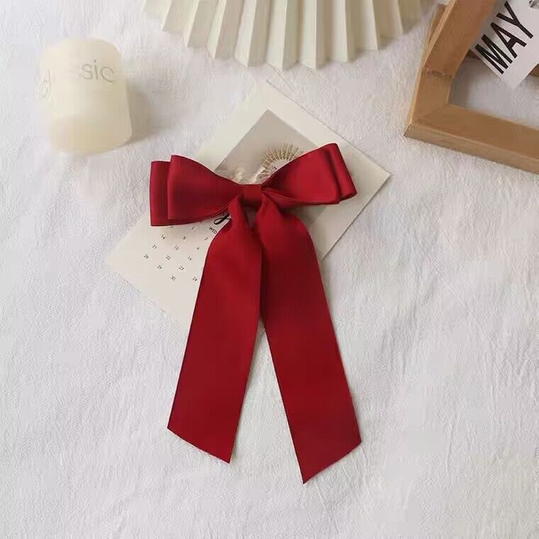 Wholesale Custom Hot Sale Polyester Ribbon Pre-tied Satin Ribbon Elastic Bow with Stretch Loop for Gift Box Packing