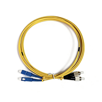 OM3 Copper Conductor Fiber Optic Patch Cords Duplex FC-LC 10 Gigabit 15m Customizable Telecom Use Fiber Optic Patch Cord