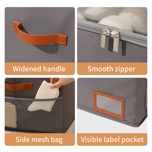 صندوق أحذية فواصل بسعة كبيرة قابلة للتعديل قابل للطي حاوية للخزانة - Product Image 5