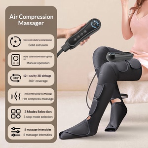 Masseur de jambes à compression d'air multifonctionnel, thérapie thermique automatique, pression d'air pour les mollets et les cuisses, pour la relaxation - Product Image 5