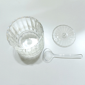 Recipiente para Salsas de Mesa de Restaurante, Tarro de Acrílico Ondulado de 200ml para Azúcar, Sal y Chile - Product Image 6