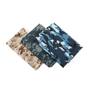 Maatwerk Kleurrijke Blauwgroene Marine Polyester Katoenen Camouflagestof Ripstop Stof Voor Werkkleding