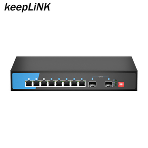 Công tắc <span class=keywords><strong>POE</strong></span> cấp thương mại 8 Gigabit <span class=keywords><strong>PoE</strong></span>/<span class=keywords><strong>PoE</strong></span> + với đường lên 2 Gigabit SFP không được quản lý cho camera IP - Product Image 1