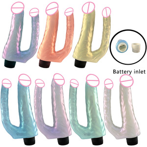 Jiuxi Macaron Color TPE Double-Headed Battery Model Simulated Dildo for Women, Adult Sex Toy JX-QSDZ-013 - Product Image 5
