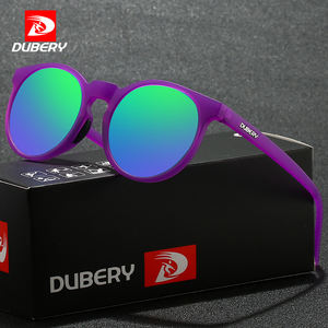 نظارات شمسية عصرية عالية من DUBERY لكل من الرجال والربيع والصيف UV400 مستقطبة وخفيفة الوزن نظارات شمسية مستديرة عصرية بلون أصفر - Product Image 1