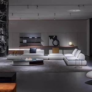 Sofá Modular Seccional de Tres Plazas Minottii Supermoon de Cuero Genuino de Lujo, Muebles Modernos para el Hogar, Gran Venta - Product Image 5