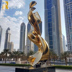 Scultura Moderna Astratta in Acciaio Inossidabile di Grandi Dimensioni RELONG, Personalizzabile per Decorazioni Urbane Esterne - Product Image 3