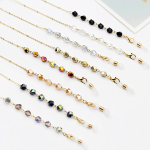 משקפי שמש חדשים מסגרת מסגרת רצועת מתכת משקפי מגן מגן בעלי משקפיים אופנתיים שרשרת משקפיים אופנתיים שרשרת משקפיים אופנתיים לנשים - Product Image 2