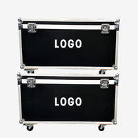 Boîte d'équipement de personnalisation de support de boîtier de vol de lumière de scène de haute qualité avec de petits compartiments pour stocker des accessoires de câble