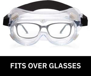 แว่นตาป้องกันสารเคมี แว่นตาระบายอากาศแบบไม่ตรง แว่นตาป้องกันฝ้าพร้อมสายรัดยางยืดแบบปรับได้ แว่นตานิรภัยพร้อมแผ่นป้องกันด้านข้าง - Product Image 6