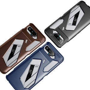 Funda para teléfono móvil <span class=keywords><strong>ASUS</strong></span> <span class=keywords><strong>Rog</strong></span> <span class=keywords><strong>5</strong></span> <span class=keywords><strong>Pro</strong></span>, protector de silicona suave, escarabajo, fibra de carbono, TPU - Product Image 1
