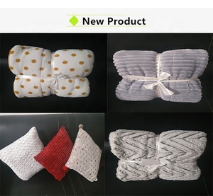Soft And Warm 100% Polyester Plain Vegan Custom Woven Blanket - Product Image 3