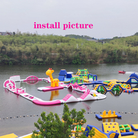 Parc aquatique gonflable personnalisé parc aquatique flottant pour station de vacances mer lac équipement gonflable durable de terrain de jeu de l'eau