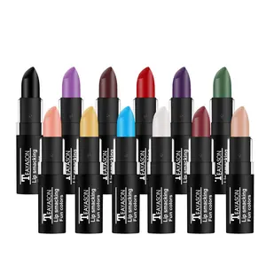 Faça Seu Próprio Batom Branco Escuro Cor Nua Vampiro Verde Azeitona Preto Roxo Halloween Retro Maquiagem Crueldade Livre Batom