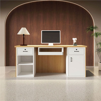 Nouveau comptoir de réception laqué style osier, finition brillante, pour bureau, magasin, entreprise, accueil et consultation