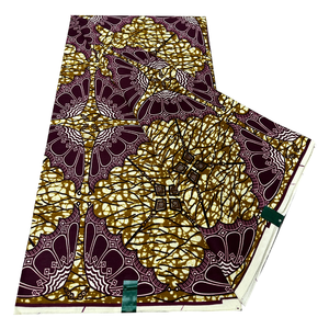 Nouvel Arrivage <span class=keywords><strong>6</strong></span> Yards Tissu Africain Véritable Cire Hollandaise Couleur Pagne Super Coton pour Couture - Product Image 3