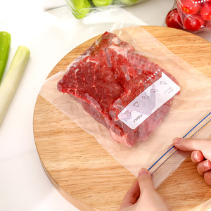 FaSoLa Double Layer Zippered Resealable Bags Thickened Food Storage Freezer Bag Rectangle With Date Label For Fruits Vegetables - Product Image 4