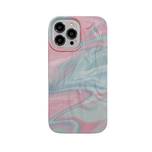 Funda para Cámara de Teléfono con Diseño de Ondas y Tacto de Piel 3D con Tinta Pliada, Carcasa de TPU para iPhone 11, 13 Pro Max, 15 Pro Max - Product Image 1
