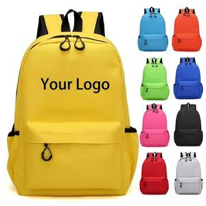 Custom Waterproof Geometric Zipper Student <b>Backpack</b> Girls Kids <b>School</b> Bag Durable Lightweight 14 Inches Fashion Design - Product Image 1