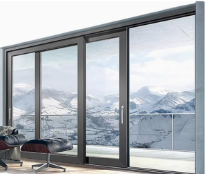 Puerta y ventana corredizas de aluminio antitifónicas con doble acristalamiento aislante, impermeables y resistentes al viento, fábrica de Foshan - Product Image 6