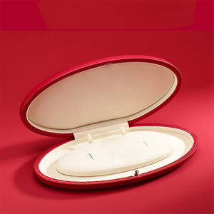 Velvet High-end Pearl Jewelry <b>Gift</b> <b>Box</b> Elegant Oval <b>Earrings</b> Necklace Set Holiday <b>Gift</b> <b>Box</b> Packaging <b>Box</b> Spot Wholesale - Product Image 4