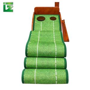 Usine <span class=keywords><strong>Mini</strong></span> <span class=keywords><strong>Golf</strong></span> Putting aides à la formation en bois intérieur <span class=keywords><strong>Golf</strong></span> Putting Green Mat avec déflecteur et retour de balle - Product Image 2