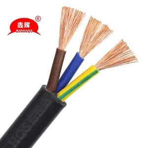 Home Appliances RVV 2/3/4/5 Cores Pins Copper wires 2/3/4/5/6/ Cores Pins Copper Wire Conductor Electric RVV Cable Black