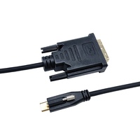 Câble USB C vers DVI 3 pieds Cordon adaptateur DVI vers USB C Câble d'interface visuelle numérique compatible Thunderbolt 3 pour MacBook Pro iMac