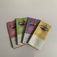Boîte de présentation à marque privée avec sac à soufflet latéral anti-humidité en plastique PE pour barres chocolatées et protéinées