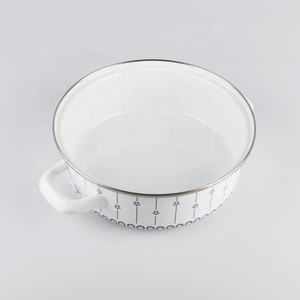 Casserole peu profonde coréenne <span class=keywords><strong>en</strong></span> émail avec poignée et couvercle <span class=keywords><strong>en</strong></span> verre 16/<span class=keywords><strong>18</strong></span>/20/22/24/26cm Ollas De Peltre Pewter - Product Image 4