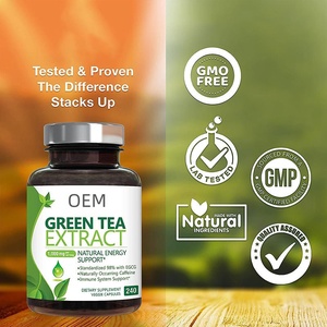 Oem Gezondheid Voedingssupplement Groene Thee Extract Capsule Ondersteunt Hart Gezondheid En Energie Niet-Gmo Vitaminen - Product Image 5