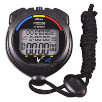 Cronómetro Digital Swatch de 30 Canales y 3 Filas, Cronógrafo Multideportivo para Entrenamiento