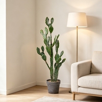 Plantes artificielles de cactus décoratives d'intérieur, de qualité supérieure, 103 cm, plantes d'ornement du désert, en pot