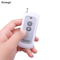 Télécommande RF 433 MHz pour porte de garage, 2 boutons, code d'apprentissage 1527, longue portée, pour ouvre-porte de garage intelligent